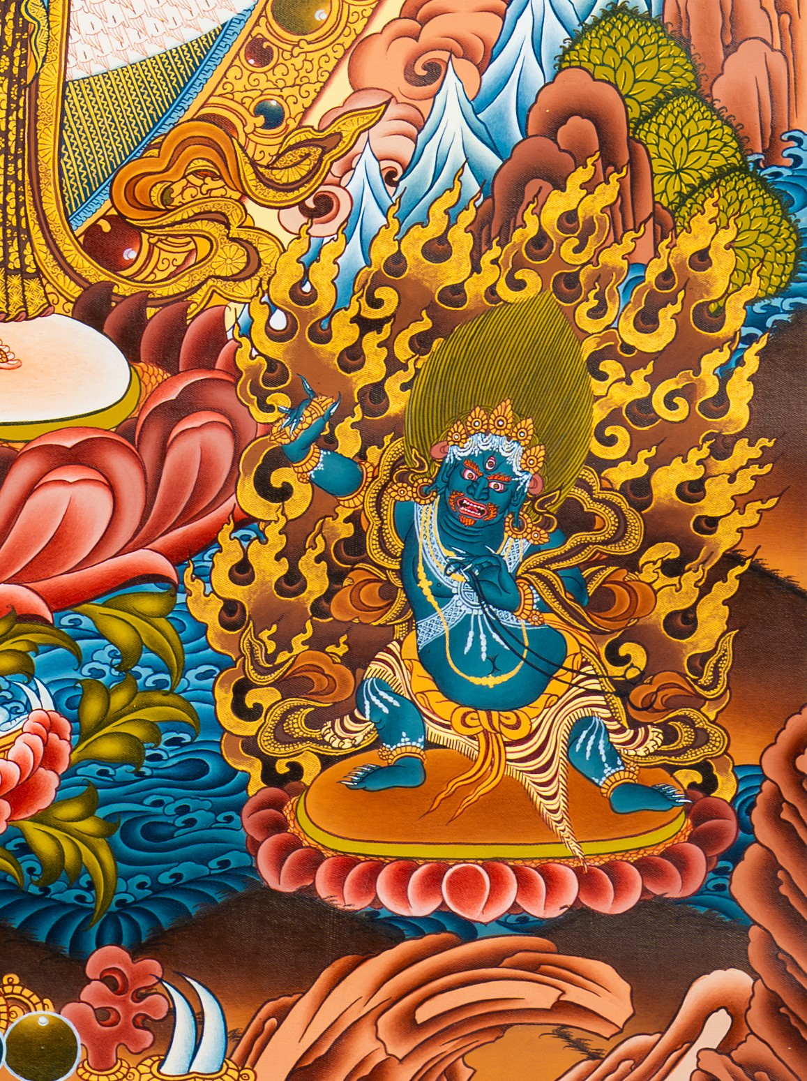 Hand-Painted Avalokiteshvara Thangka - T-S-BT-BB-AU-A-0010