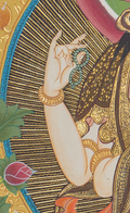 Hand-Painted Chenrezig Thangka - T-S-BT-BB-AU-C-0095