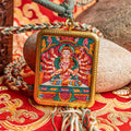 Hand Painted Chundi Locket (Ghau) Thangka - --