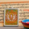 Hand-Painted Chundi Locket (Ghau) Thangka - L-C-33