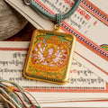 Hand-Painted Chundi Locket (Ghau) Thangka - L-C-33