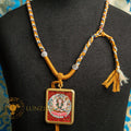 Hand-Painted Chundi Locket Thangka: The Swift Bestower - L-Y-0021