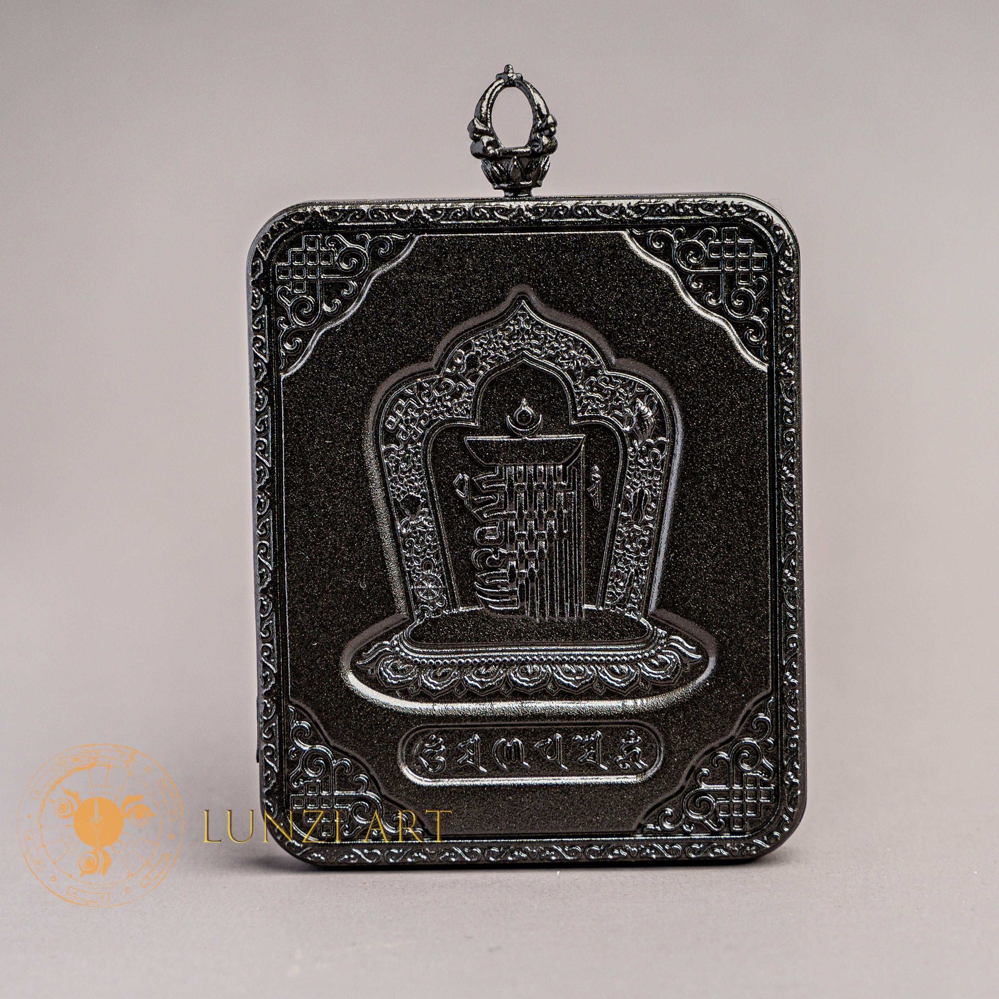 Hand-Painted Green Tara Ghau Thangka Locket - Thangka