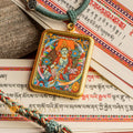 Hand Painted Green Tara Locket (Ghau) Thangka - L-GT-31