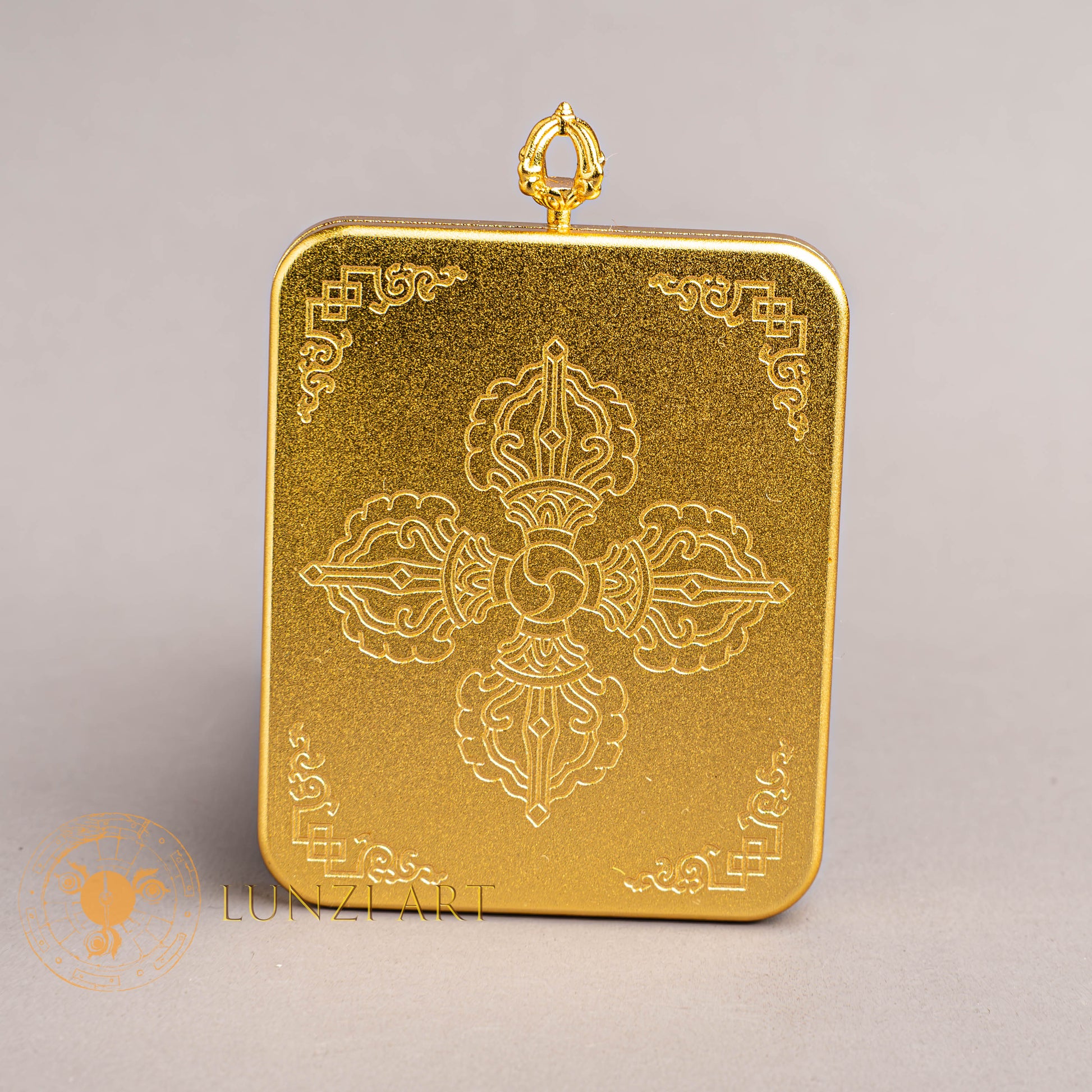 Hand Painted Green Tara Locket (Ghau) Thangka - L-GT-31-L-GT-32-L-GT-33