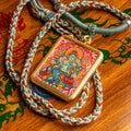 Hand Painted Green Tara Locket (Ghau) Thangka - L-GT-34