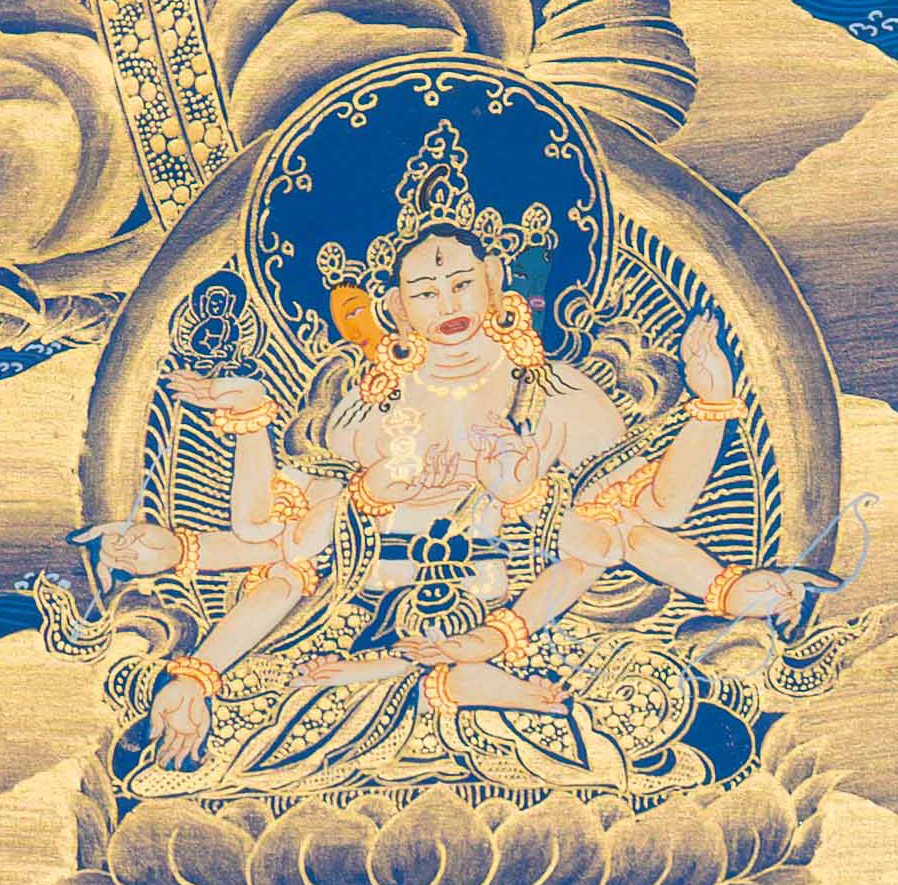 Hand-Painted Green Tara Thangka - T-S-BT-GT-0101