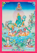 Hand-Painted Green Tara Thangka - T-S-BT-RB-AU-GT-0084