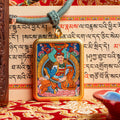 Hand-Painted Guru Rinpoche (Padmasambhava) Locket (Ghau) Thangka - L-GR-65
