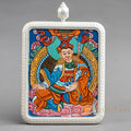 Hand-Painted Guru Rinpoche (Padmasambhava) Locket (Ghau) Thangka - L-GR-65