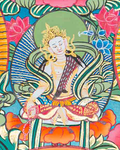 Hand-Painted Guru Rinpoche Thangka - T-S-BT-RB-AU-GC-0082