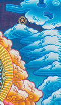 Hand-Painted Guru Rinpoche Thangka - T-S-BT-RB-AU-GC-0082