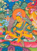 Hand-Painted Guru Rinpoche Thangka - T-S-BT-RB-AU-GC-0082