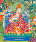 Hand-Painted Guru Rinpoche Thangka - T-S-BT-RB-AU-GC-0082