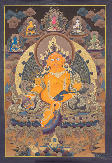 Hand-Painted Jambhala Thangka - T-S-BT-BB-AU-J-0092