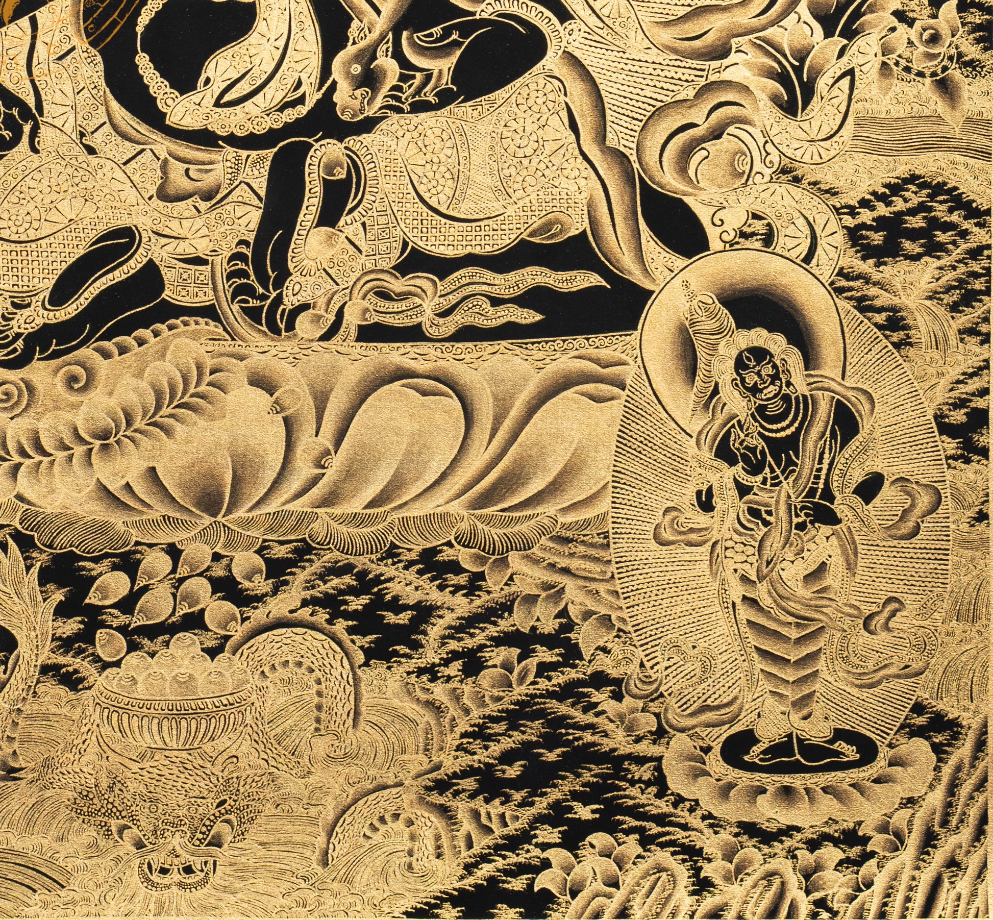 Hand-Painted Jambhala Thangka - T-S-BT-BB-J-0008