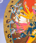 Hand-Painted Kalachakra Deity Thangka - T-S-BT-B-AU-KD-0013