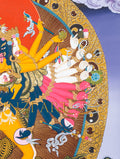 Hand-Painted Kalachakra Deity Thangka - T-S-BT-B-AU-KD-0013