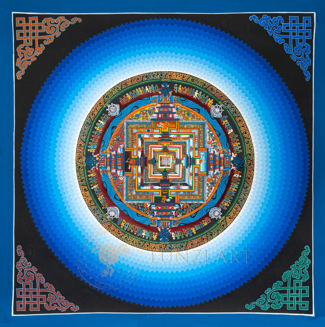 Hand-Painted Kalachakra Mandala Thangka - T-N-ET-CB-K-0042