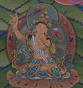 Hand-Painted Lion Jambhala Thangka - T-S-BT-BB-AU-LJ-0070