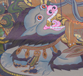 Hand-Painted Lion Jambhala Thangka - T-S-BT-BB-AU-LJ-0070