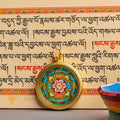 Hand Painted Mandala Locket: A Symbol of Clarity and Compassion - L-M-41