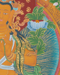Hand-Painted Manjushree Thangka - T-S-BT-BB-AU-M-0108