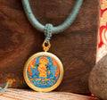 Hand-Painted Manjushri Locket (Ghau) Thangka - L-MJ-52