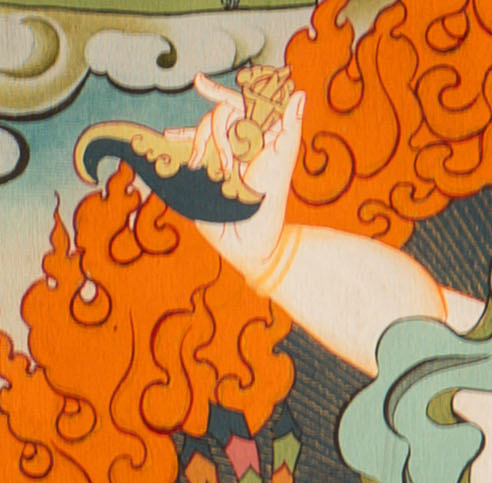 Hand-Painted Seto Mahakala Thangka - T-S-BT-BB-AU-AM-0151
