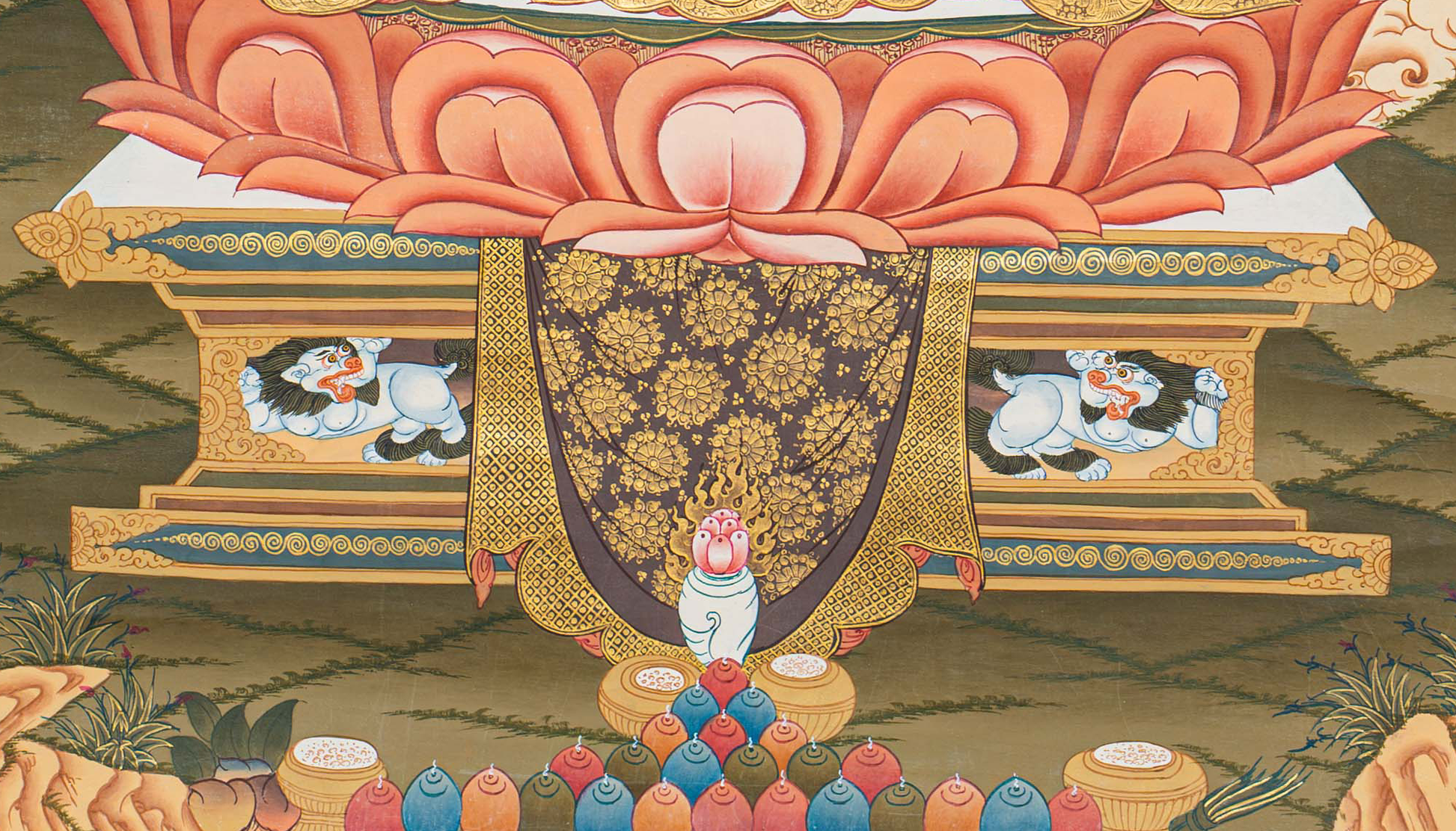 Hand-Painted Shakyamuni Buddha Thangka - T-S-BT-BB-AU-SB-0081