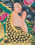 Hand-Painted Shakyamuni Buddha Thangka - T-S-BT-RB-MB-0103