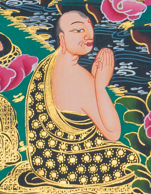 Hand-Painted Shakyamuni Buddha Thangka - T-S-BT-RB-MB-0103