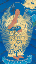 Hand-Painted Shakyamuni Buddha Thangka - T-S-BT-RB-SB-0102