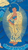 Hand-Painted Shakyamuni Buddha Thangka - T-S-BT-RB-SB-0102