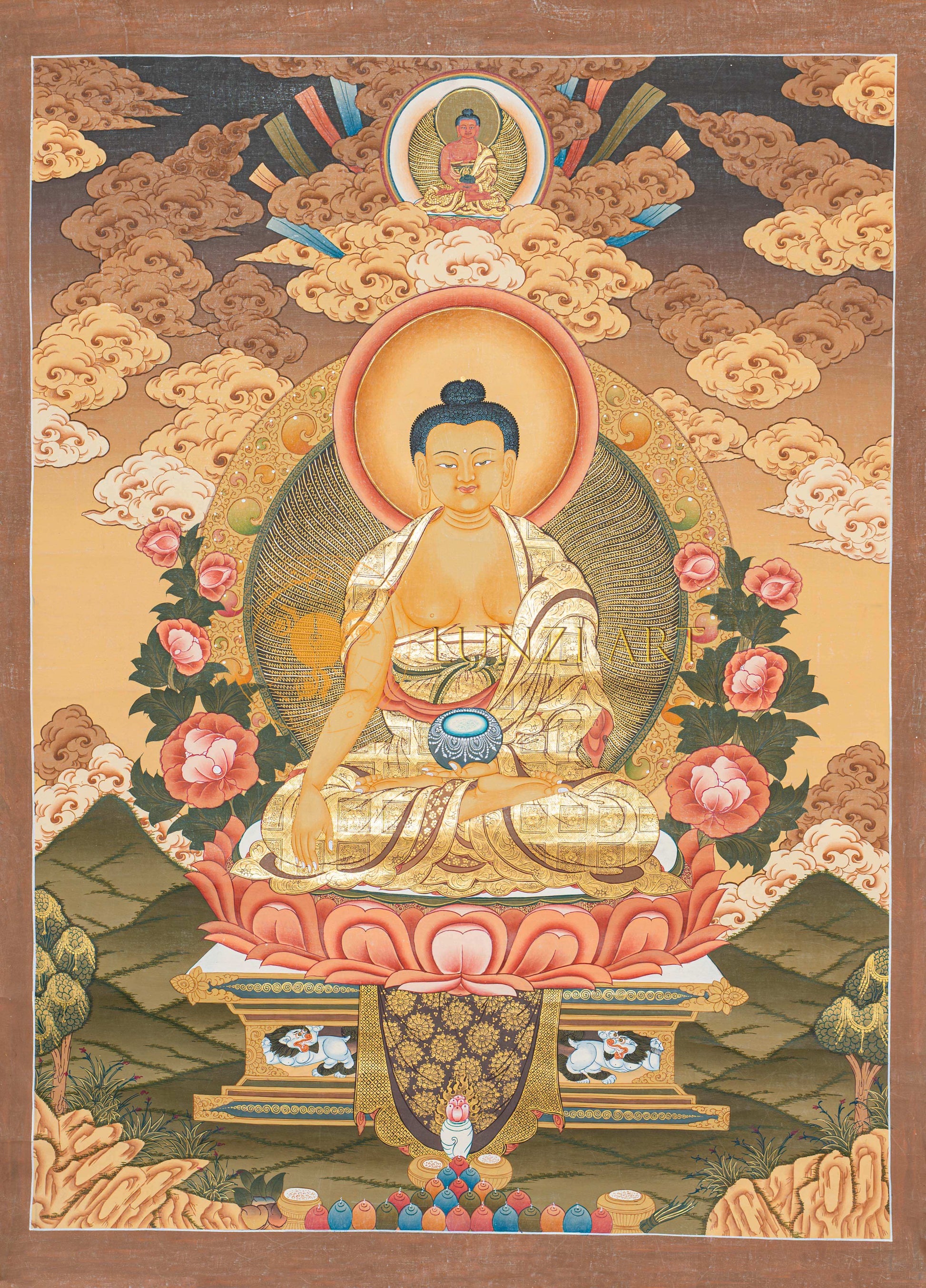 Hand-Painted Shakyamuni Buddha Thangka - Thangka