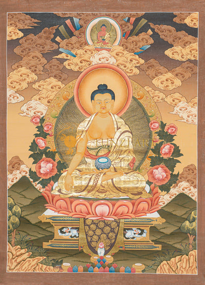 Hand-Painted Shakyamuni Buddha Thangka - Thangka