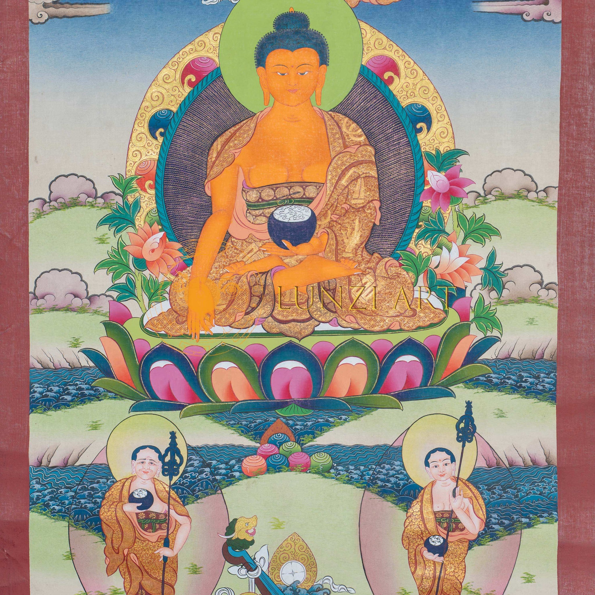 Hand-Painted Shakyamuni Buddha Thangka - Thangka