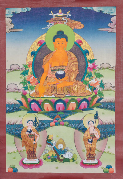Hand-Painted Shakyamuni Buddha Thangka - Thangka