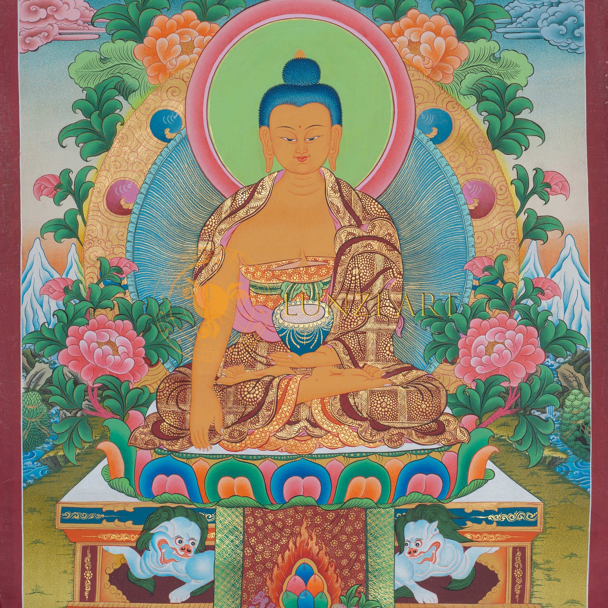 Hand-Painted Shakyamuni Buddha Thangka - Thangka