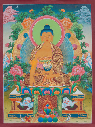 Hand-Painted Shakyamuni Buddha Thangka - Thangka