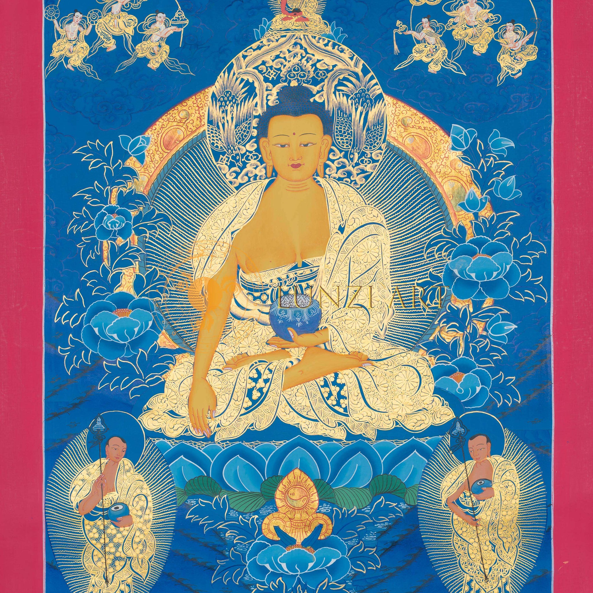 Hand-Painted Shakyamuni Buddha Thangka - Thangka