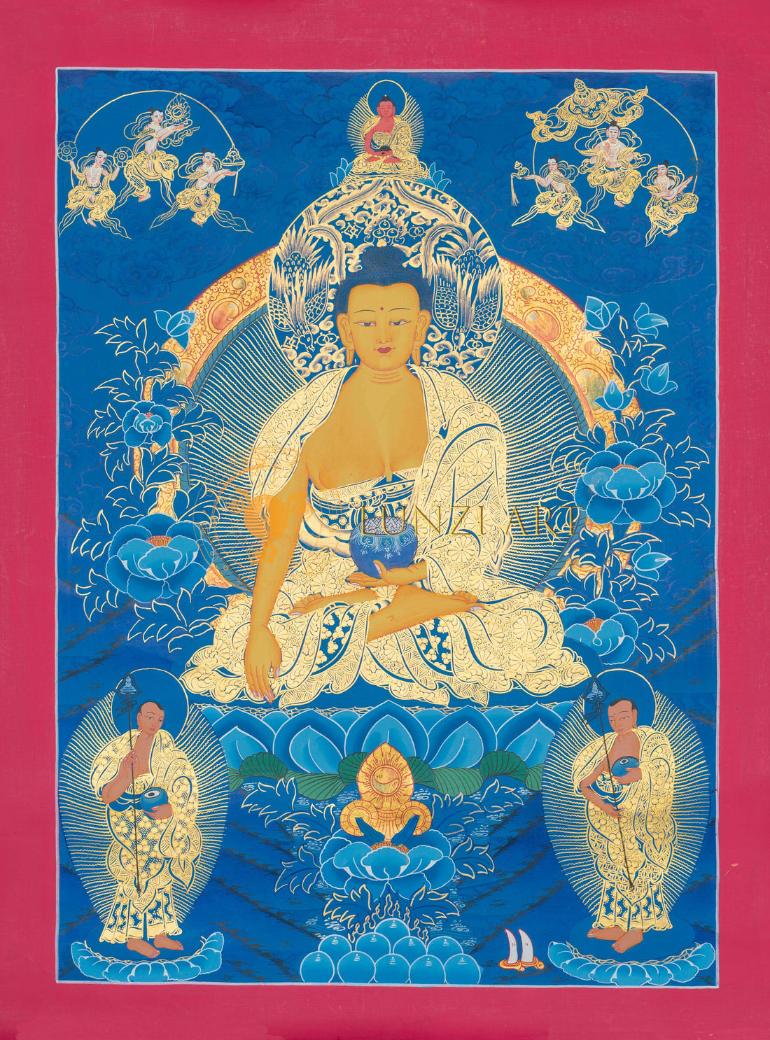 Hand-Painted Shakyamuni Buddha Thangka - Thangka