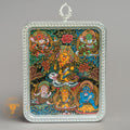 Hand-Painted Six Jambhala Ghau Locket Thangka - L-MJ-30-L-MJ-31-L-MJ-32