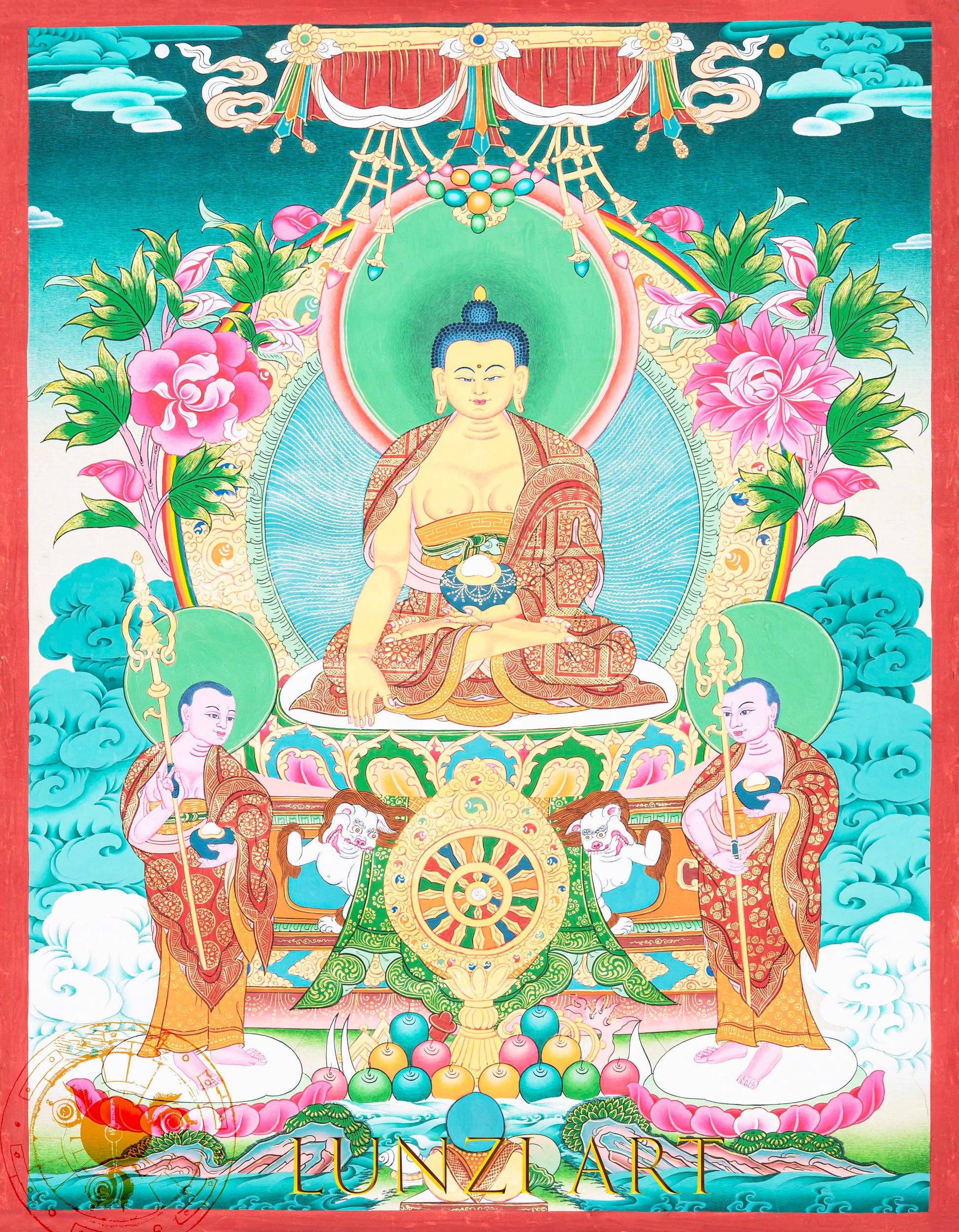 Hand-Painted Thangka Shakyamuni Buddha– The Awakened One - Thangka