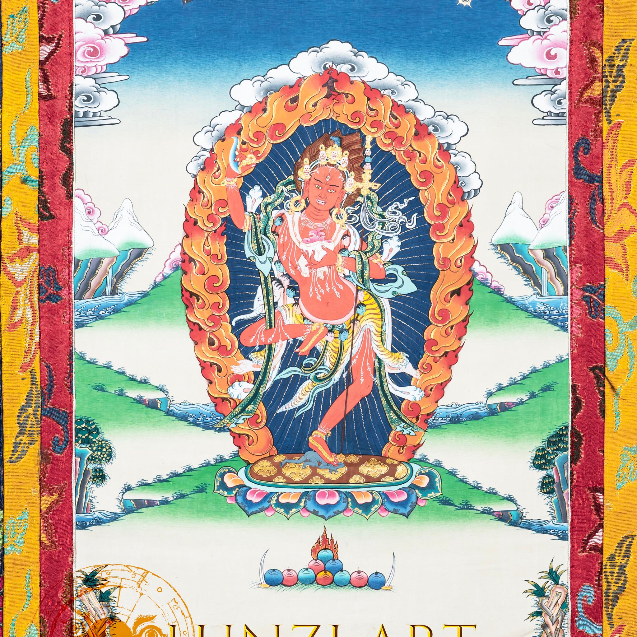 Hand-Painted Thangka Vajrayogini – Guardian of Inner Fire - Thangka