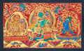 Hand-Painted Three Deities Thangka - T-S-BT-RB-TD-0104