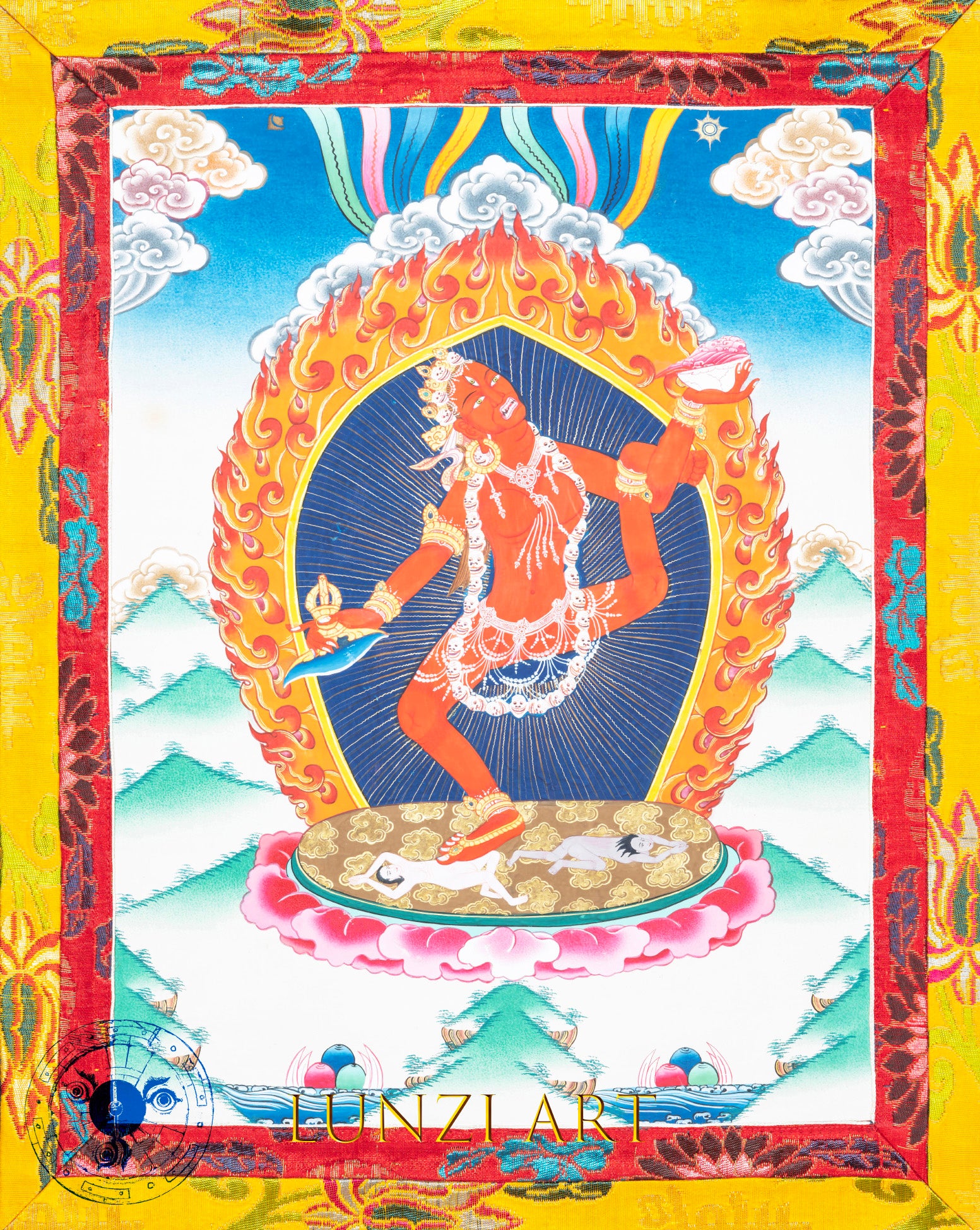 Hand-Painted Vajrayogini – The Dancing Flame of Wisdom - Thangka
