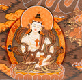 Hand-Painted White Tara Thangka - T-S-BT-BB-WT-0029