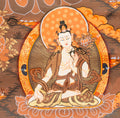 Hand-Painted White Tara Thangka - T-S-BT-BB-WT-0029