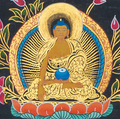 Hand-Painted White Tara Thangka - T-S-BT-RB-WT-0105